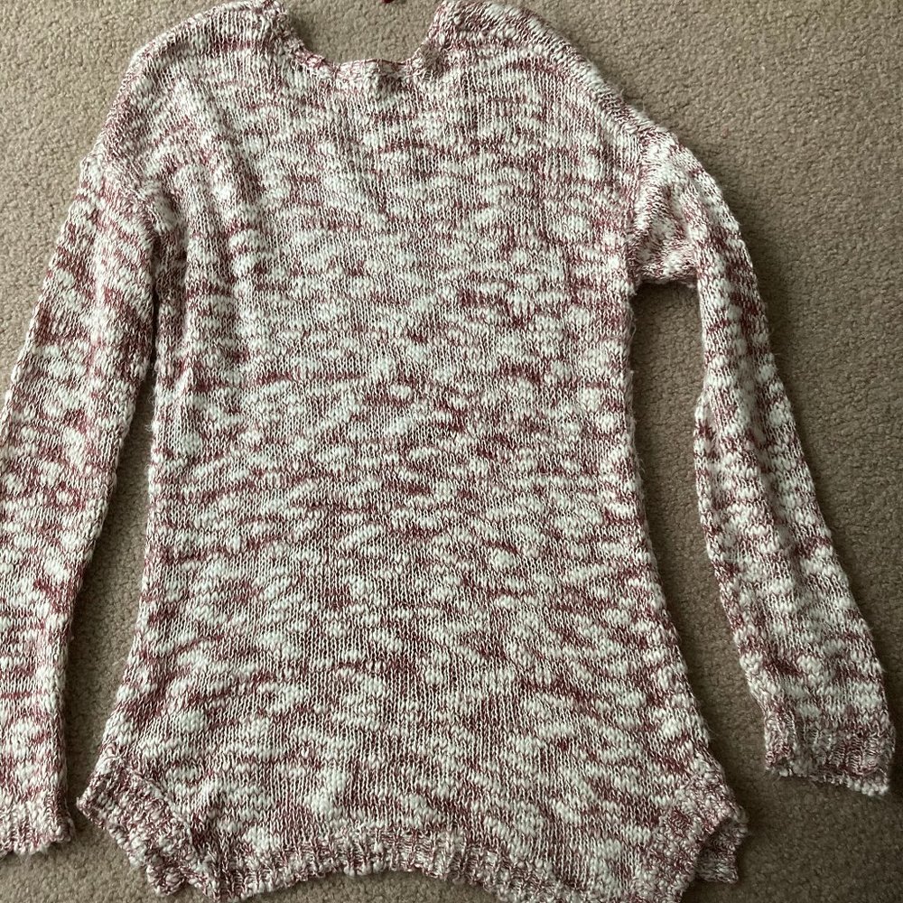 Comfy Pink Rose Sweater